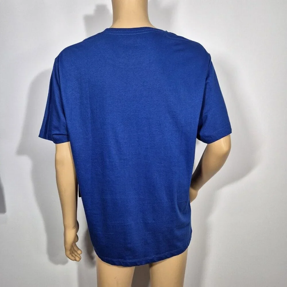 True Religion T-Shirt Mens 2XL Blue 100% Cotton Short Sleeve (44)